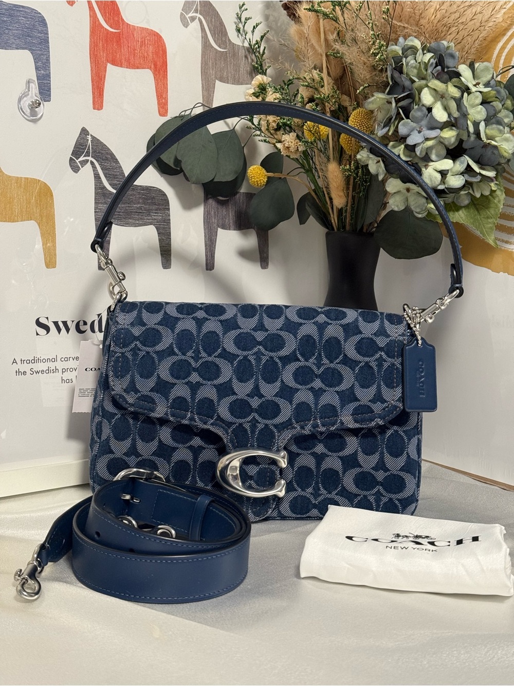 Coach Soft Tabby Denim Crossbody Bag NWT CAN00